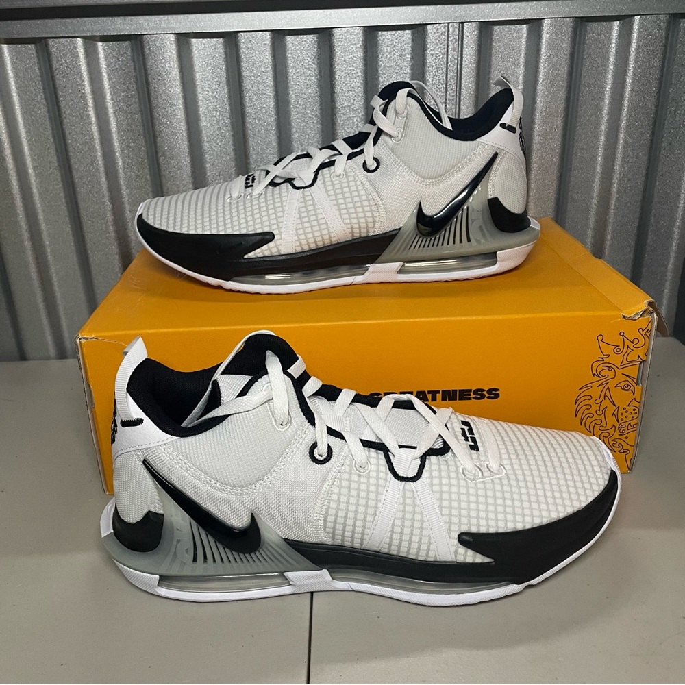 Nike Lebron Witness VII 7 TB White Black DZ3299-100 Men’s Shoes NEW